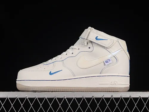 All categories Nk Air Force 1 Air Force series Nk Air Force 1 Mid Nk Air Force 1'07 Mid "Pearl White" Air Force One mid-top casual sneakers FB1869-055